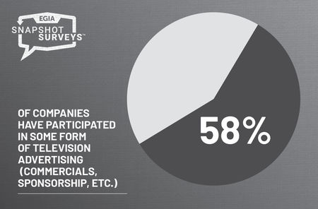 EGIA Snapshot Survey - has your company ever done any form of television advertising